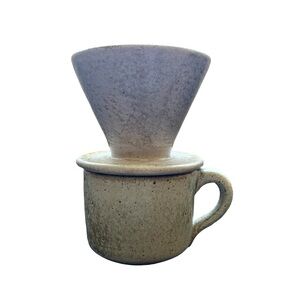 Makario Slow Dripper Pour Over & Matching Mug Coffee Maker Set Handmade Mexican